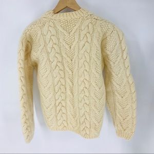 Vintage Kentfield Irish Aran handknit sweater